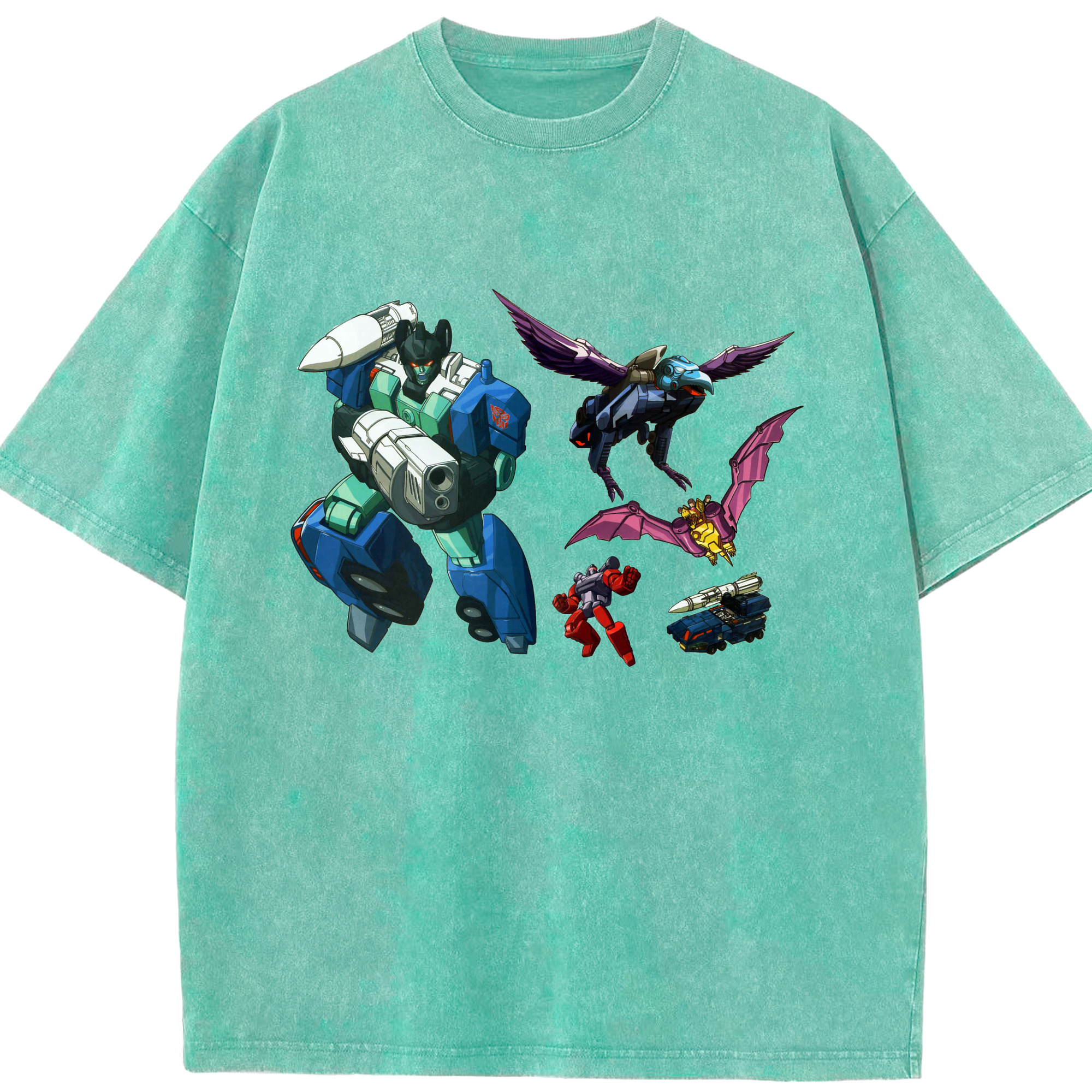 （画像用）  綿100% ヴィンテージ風 半袖Tシャツ（フロントプリント）